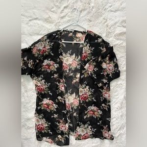 Sheer Floral Cardigan | One Size